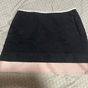 Diane Von Furstenberg Black and Pink Skirt